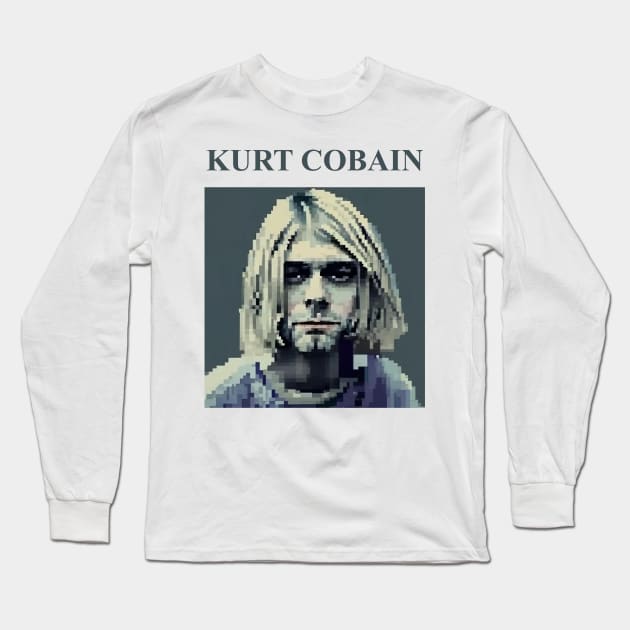 Kurt Pixel Tee Long Sleeve T-Shirt by Hordes